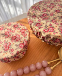 Vintage Floral Cotton Linen Bowl Covers