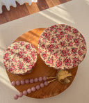 Vintage Floral Cotton Linen Bowl Covers