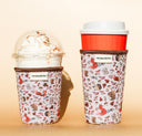 Floral Neoprene Coffee Sleeve | Reusable Insulated Drink Holder (16oz, 24oz)
