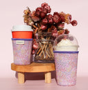 Floral Neoprene Coffee Sleeve | Reusable Insulated Drink Holder (16oz, 24oz)