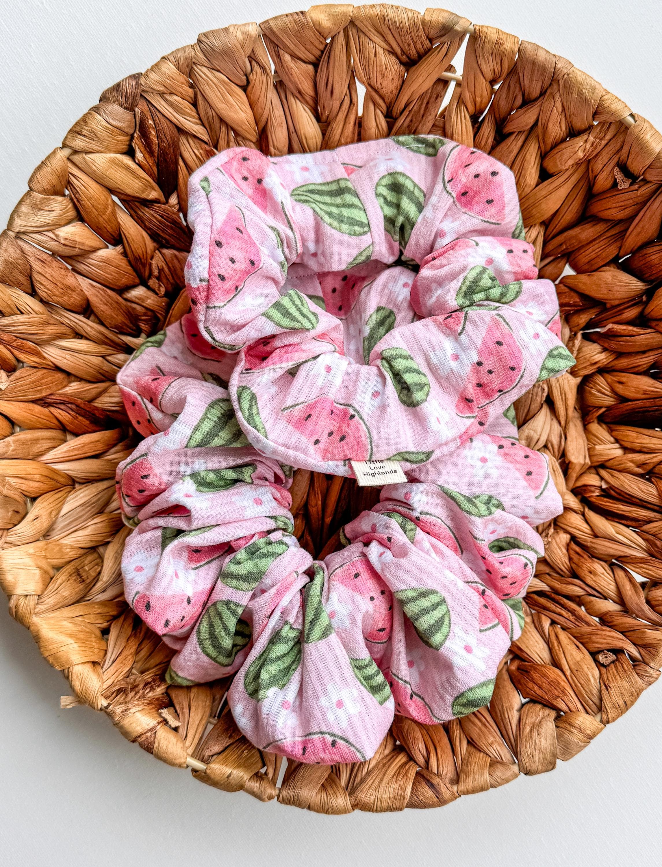 Summer Watermelon Scrunchie – The Highland Folk