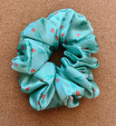 Easter Tulips Satin Scrunchie: Handmade XL Hair Tie