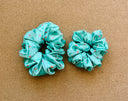 Easter Tulips Satin Scrunchie: Handmade XL Hair Tie