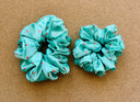 Easter Tulips Satin Scrunchie: Handmade XL Hair Tie