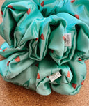Easter Tulips Satin Scrunchie: Handmade XL Hair Tie