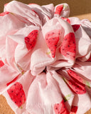 Strawberry Scrunchie: Handmade Cotton Hair Accessory
