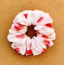 Strawberry Scrunchie: Handmade Cotton Hair Accessory