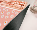 Adorable Pink Daisy Large Gaming Mouse Pad