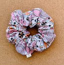 Halloween Candy Scrunchie: XL Cotton Seersucker Hair Tie
