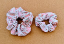 Christmas Bears Scrunchie: Handmade Cotton Seersucker XL Hair Tie