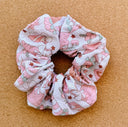 Christmas Bears Scrunchie: Handmade Cotton Seersucker XL Hair Tie