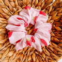 Strawberry Scrunchie: Handmade Cotton Hair Accessory
