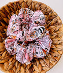 Halloween Candy Scrunchie: XL Cotton Seersucker Hair Tie