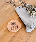 Wooden Coaster | cottagecore bunny | eco friendly | coasters | homewares