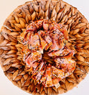 Japanese Cherry Blossom Scrunchie: Handmade Cotton Blend XL Hair Tie