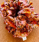 Japanese Cherry Blossom Scrunchie: Handmade Cotton Blend XL Hair Tie