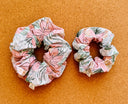 Pink Poinsettia Christmas Scrunchie