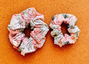 Pink Poinsettia Christmas Scrunchie