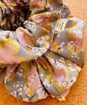 Japanese Cherry Blossom Scrunchie: Handmade Cotton Blend Hair Tie