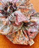 Floral Cotton XXL Scrunchie: Handmade Hair Accessory