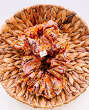 Japanese Cherry Blossom Scrunchie: Handmade Cotton Blend XL Hair Tie