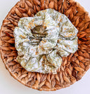 Australiana Wattle Scrunchie: Handmade Cotton XXL Hair Tie