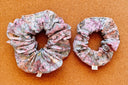 Floral Cotton XXL Scrunchie: Handmade Hair Accessory