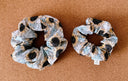Sunflower Scrunchie: Handmade Cotton Hair Tie, XL Size