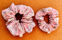 Gumnut Babies Scrunchie: Pink Floral XXL Cotton Hair Tie