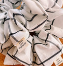 Handmade Cotton Check Scrunchie: XXL Hair Accessory
