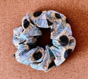 Sunflower Scrunchie: Handmade Cotton Hair Tie, XL Size
