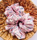 Easter Tulip Satin Scrunchie: XL or Regular, Handmade