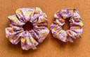 Blossom Scrunchie: XL Floral Cotton Hair Tie