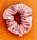 Gumnut Babies Scrunchie: Pink Floral XXL Cotton Hair Tie