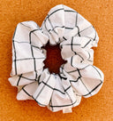 Handmade Cotton Check Scrunchie: XXL Hair Accessory