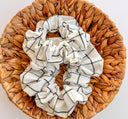 Handmade Cotton Check Scrunchie: XXL Hair Accessory