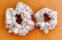Handmade Cotton Check Scrunchie: XXL Hair Accessory