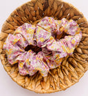 Blossom Scrunchie: XL Floral Cotton Hair Tie