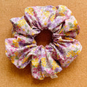 Blossom Scrunchie: XL Floral Cotton Hair Tie