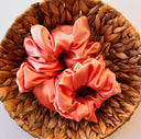 Peaches Satin Scrunchie | XL scrunchies