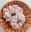 Floral Cotton Scrunchie: Autumn Garden Hair Tie