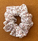 Floral Cotton Scrunchie: Autumn Garden Hair Tie
