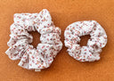 Floral Cotton Scrunchie: Autumn Garden Hair Tie