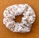 Floral Cotton Scrunchie: Autumn Garden Hair Tie