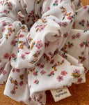 Floral Cotton Scrunchie: Autumn Garden Hair Tie
