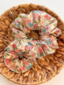 Floral Scrunchie: Handmade Cotton XXL Hair Tie