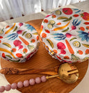 Cotton Bowl Covers: Washable, Reusable, Eco-Friendly (Set of Two)