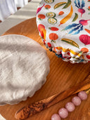 Cotton Bowl Covers: Washable, Reusable, Eco-Friendly (Set of Two)