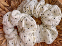 Polka dot cotton scrunchie: XL Cotton Hair Tie