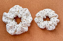 Polka dot cotton scrunchie: XL Cotton Hair Tie